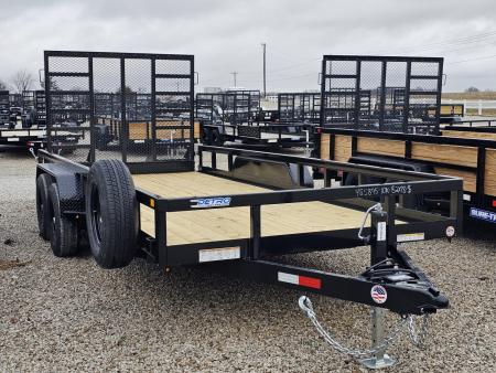 New 2026 Sure-Trac 7 x 18 10K Tube Top Utility Trailer