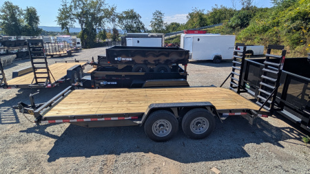 New 2026 Quality 18' (16+2) HD General Duty Equipment Hauler w/ 2' Dove