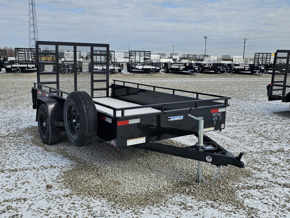 New 2026 Sure-Trac 7x12 5K Steel High Side Utility Trailer
