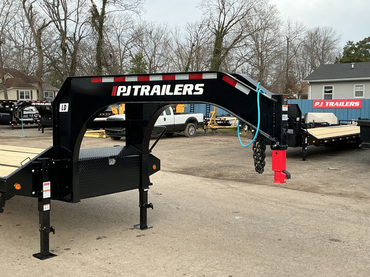 New 2026 PJ Trailers 102" x 35' Low-Pro Flatdeck With Duals (LD) 25.9K w. Monster Ramps Flatbed Trailer