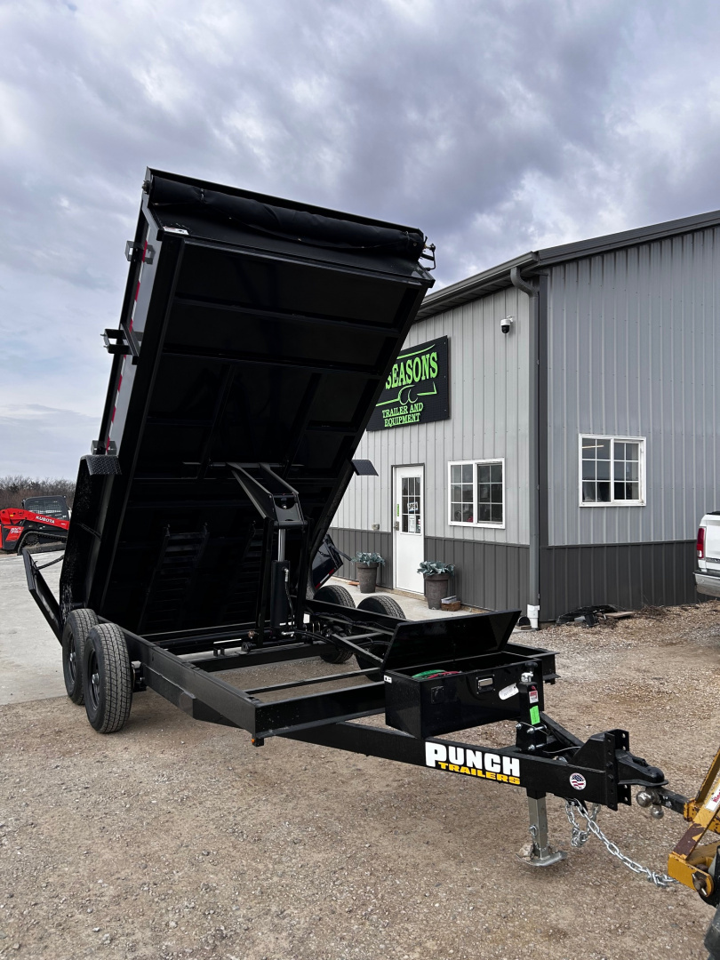 New 2026 Punch 83X14 14K GVWR /RAMPS/TARP DUMP TRAILER BY H&H TRAILERS Dump Trailer