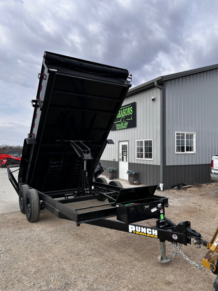 New 2026 Punch 83X14 14K GVWR /RAMPS/TARP DUMP TRAILER BY H&H TRAILERS Dump Trailer