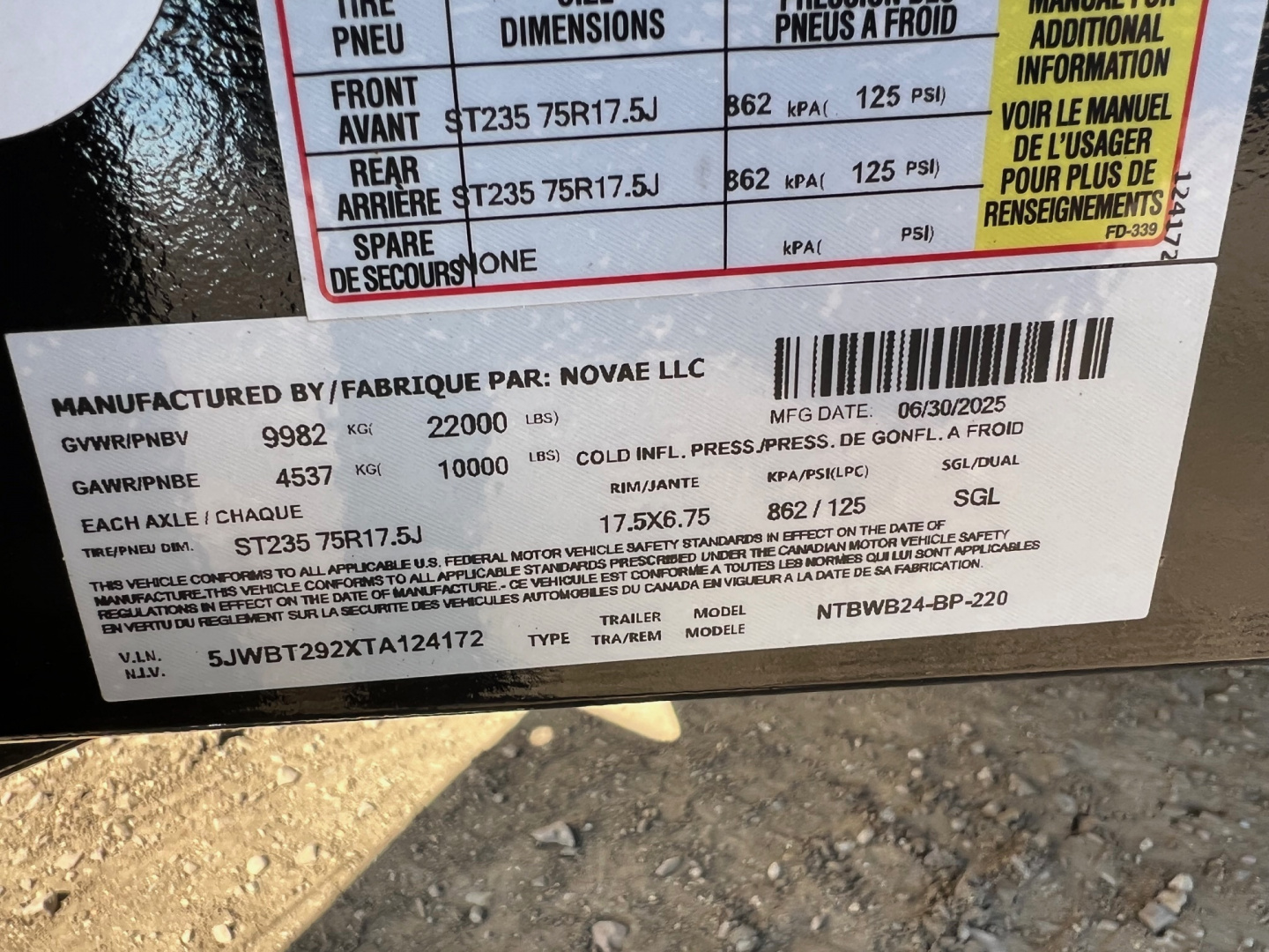 New 2026 Midsota 24' Wide Body 10K Axles Tilt Trailer