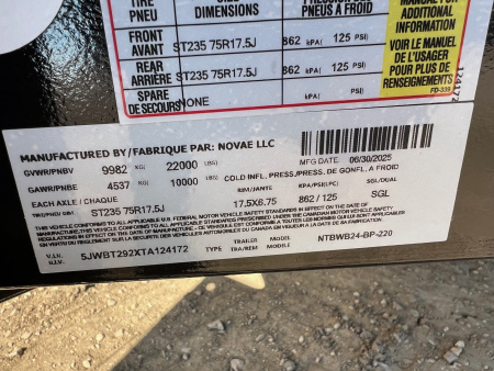 New 2026 Midsota 24' Wide Body 10K Axles Tilt Trailer