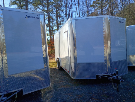 New 2026 Arising 8.5X20 WHITE 23971 10K 6 UP Cargo / Enclosed Trailer
