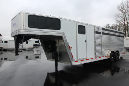 New 2026 Frontier 24' Stock Combo - 18' stock area w/ side ramp- 6' Tack room W/ Ramp & More!