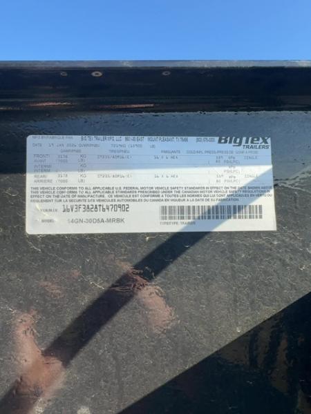 New 2026 Big Tex Trailers 14GN-30D5A Flatbed Trailer