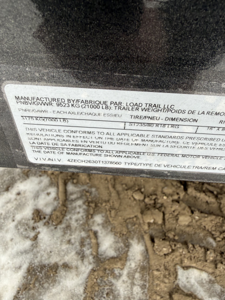 New 2026 Load Trail CH0226073 Equipment Trailer TRIPLE AXLE