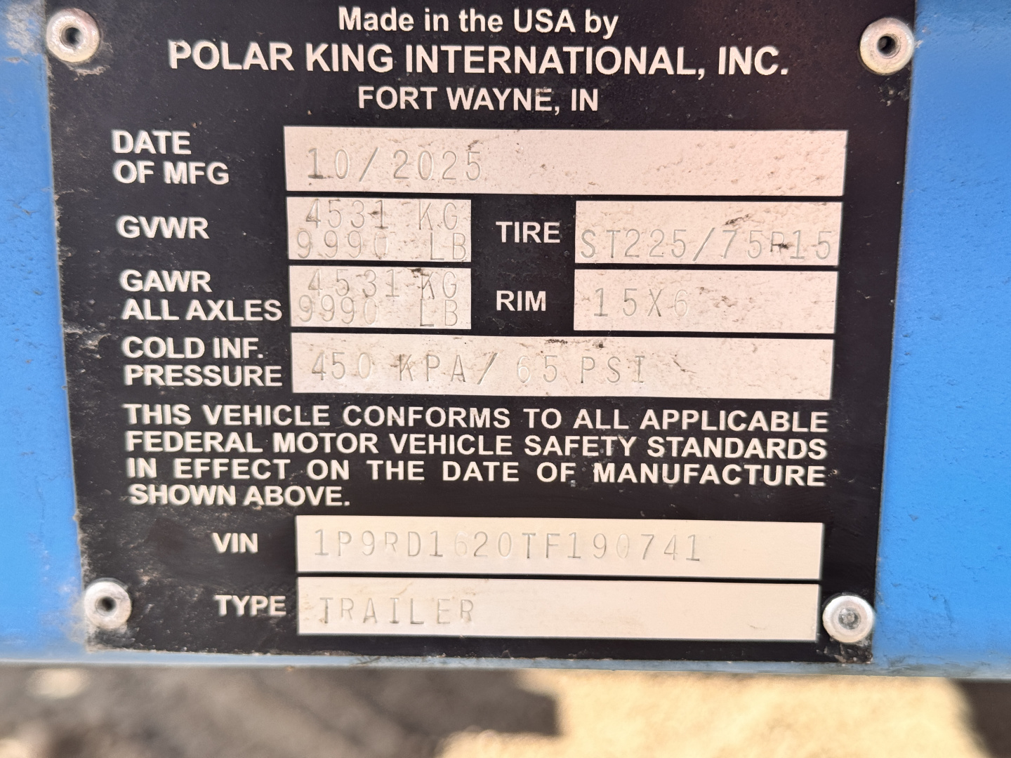 New 2026 Polar King 6-16 Refrigerated Reefer Trailer