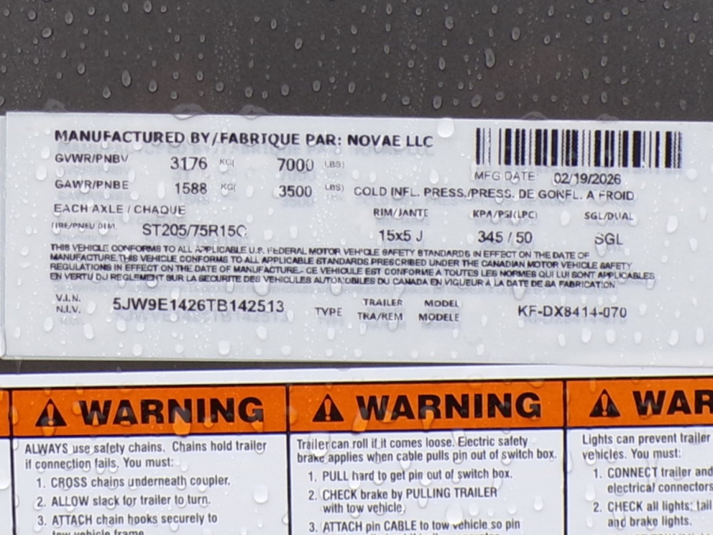 New 2026 Formula Traverse 7 x 14 Double Door Cargo / Enclosed Trailer