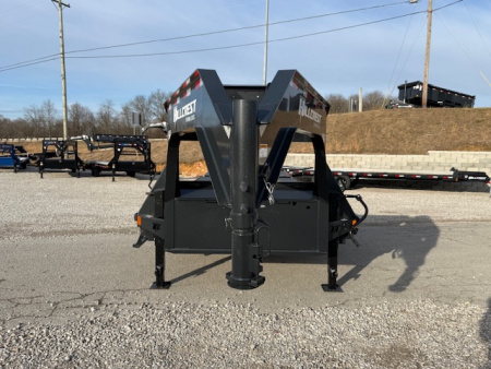 New HillCrest Gooseneck 20+5 17.6 W/ Max Ramps W/ Ratchet Rail, Locking Chain Rack, & 5 Winches/Straps
