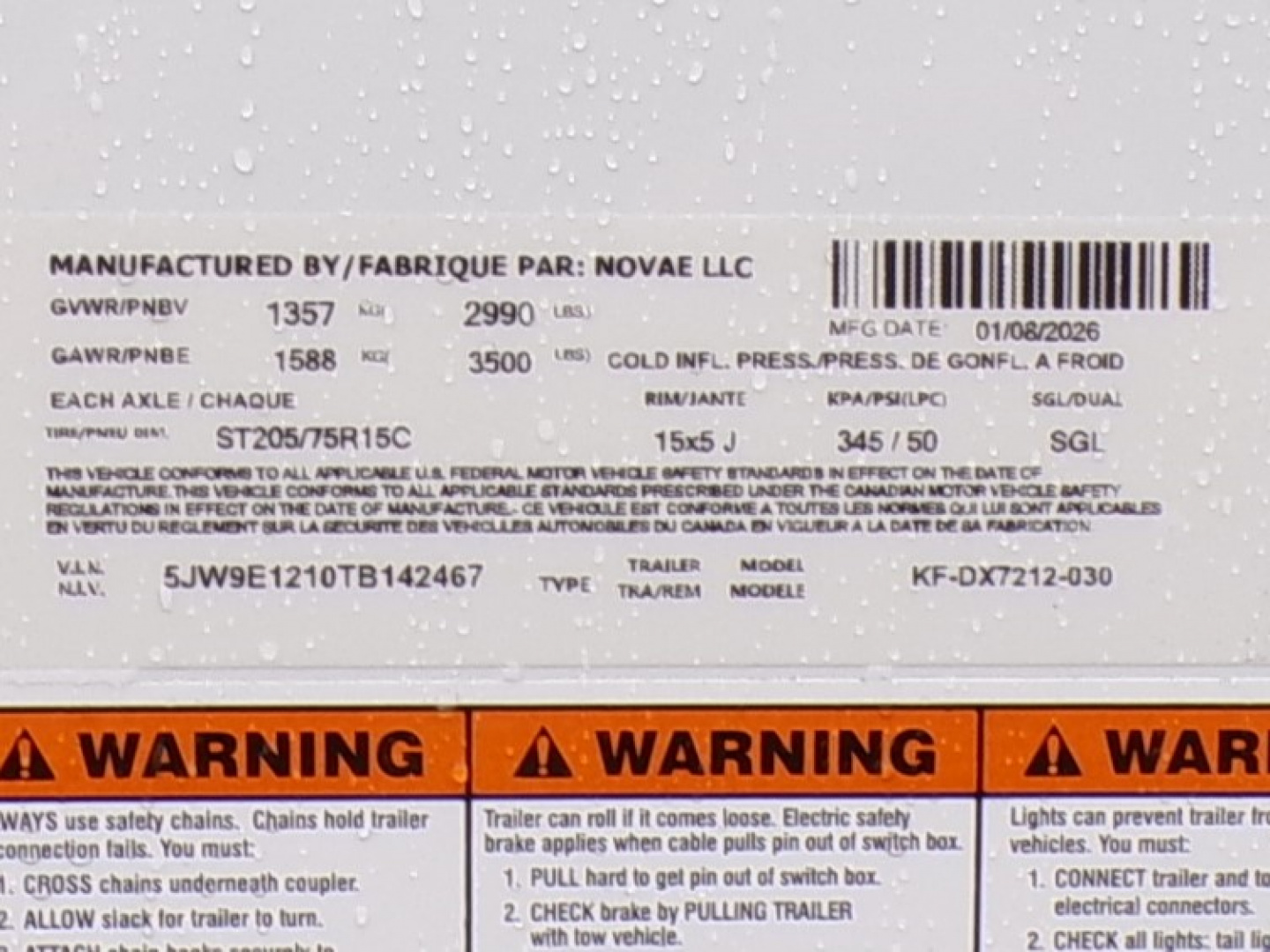 New 2026 Formula Traverse 6 x 12 Double Door Cargo / Enclosed Trailer