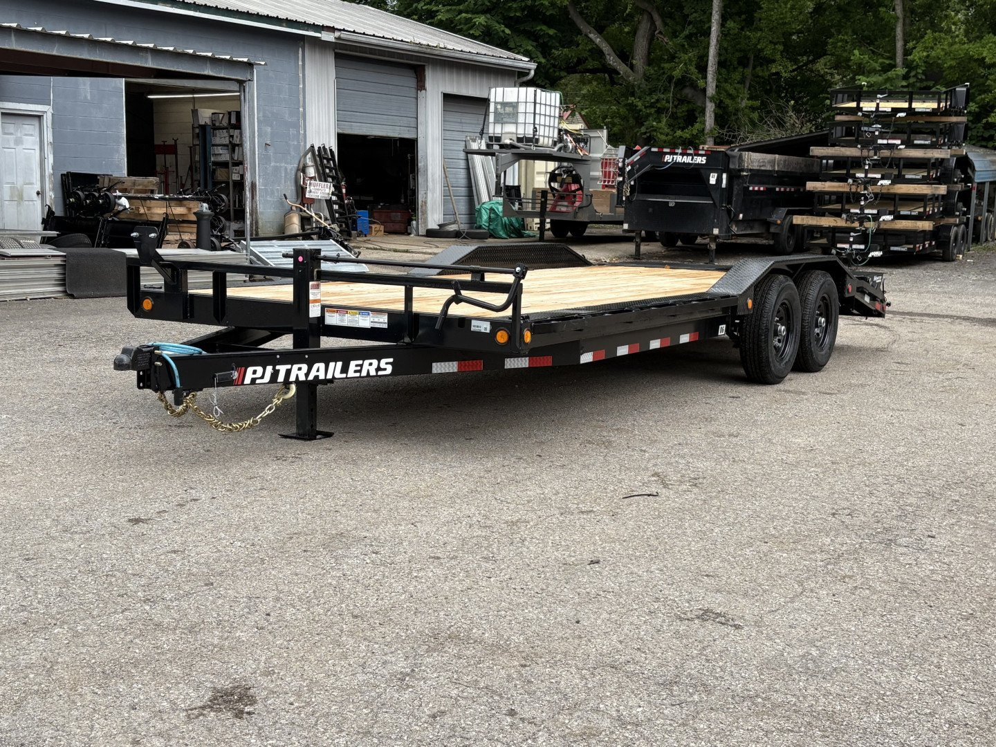 New 2026 PJ TRAILERS 102" x 22' - 6 in. Channel Super-Wide (B6) 14K GVWR Equipment Trailer