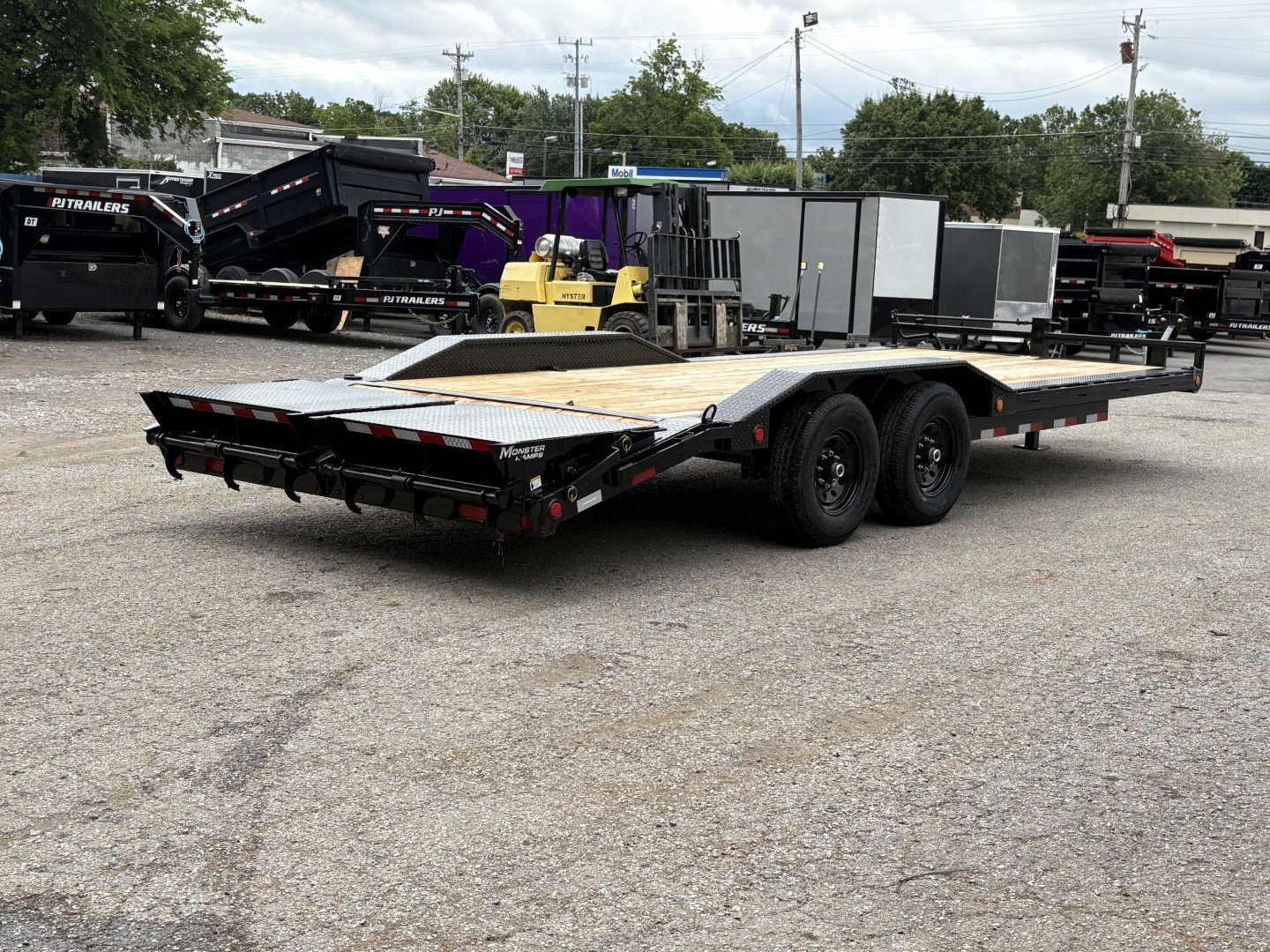New 2026 PJ TRAILERS 102" x 22' - 6 in. Channel Super-Wide (B6) 14K GVWR Equipment Trailer