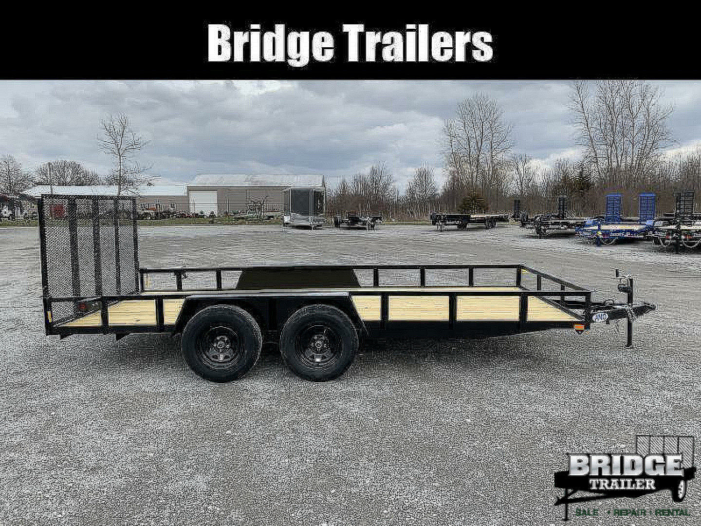 New 2026 AMO AL16TBXW (82" X 16') 7K Landscape Utility Trailer