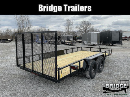 New 2026 AMO AL16TBXW (82" X 16') 7K Landscape Utility Trailer