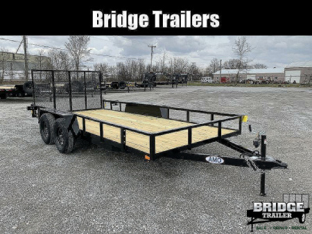 New 2026 AMO AL16TBXW (82" X 16') 7K Landscape Utility Trailer