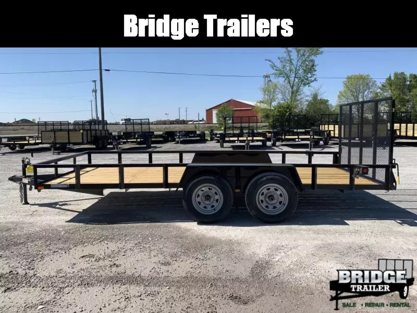New 2026 AMO AL16TB (76" X 16') 7K Landscape Utility Trailer