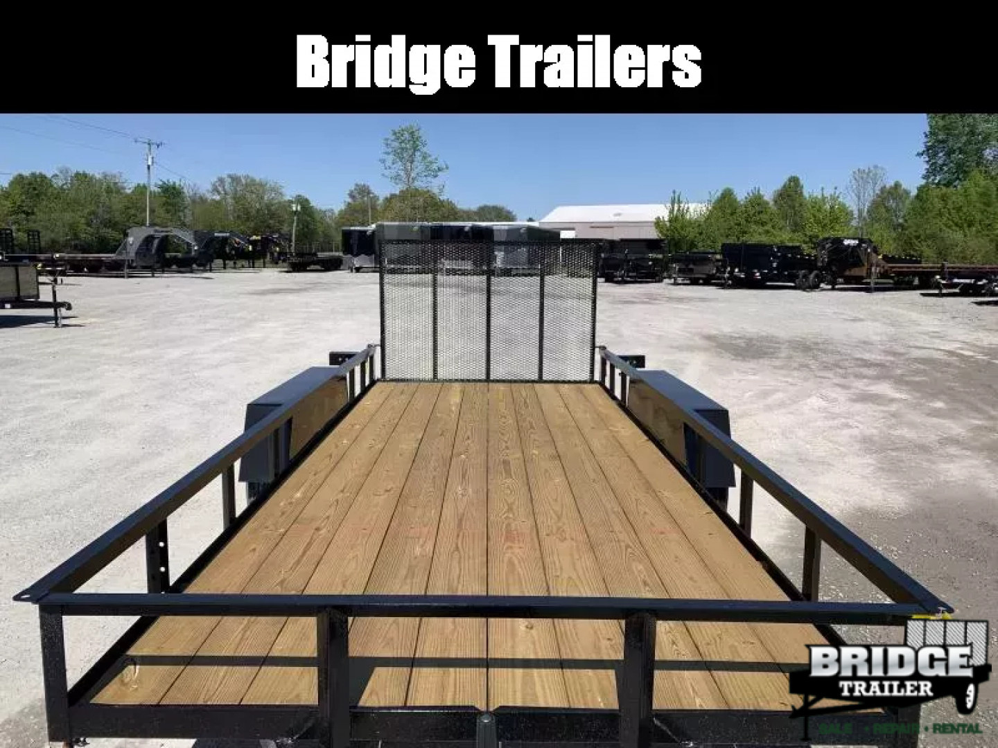 New 2026 AMO AL16TB (76" X 16') 7K Landscape Utility Trailer
