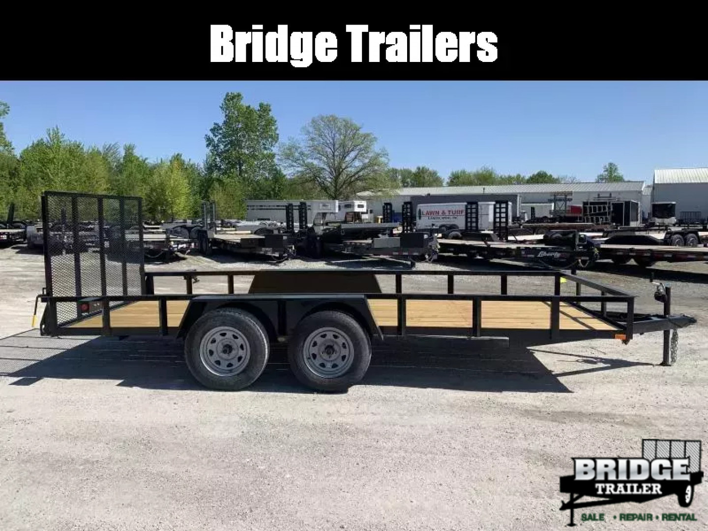 New 2026 AMO AL16TB (76" X 16') 7K Landscape Utility Trailer