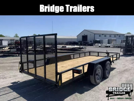 New 2026 AMO AL16TB (76" X 16') 7K Landscape Utility Trailer