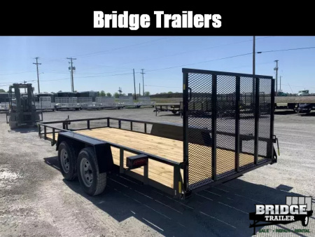 New 2026 AMO AL16TB (76" X 16') 7K Landscape Utility Trailer