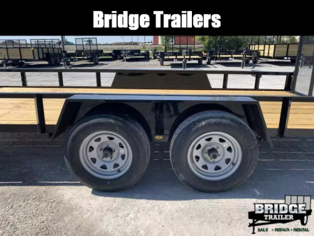 New 2026 AMO AL16TB (76" X 16') 7K Landscape Utility Trailer