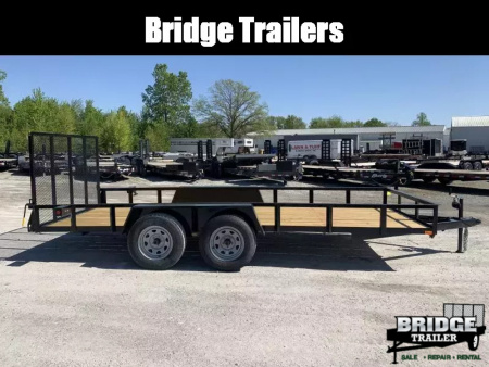 New 2026 AMO AL16TB (76" X 16') 7K Landscape Utility Trailer