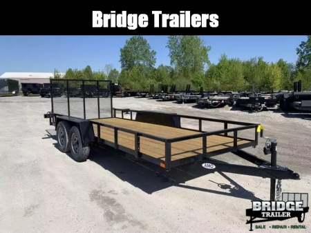 New 2026 AMO AL16TB (76" X 16') 7K Landscape Utility Trailer