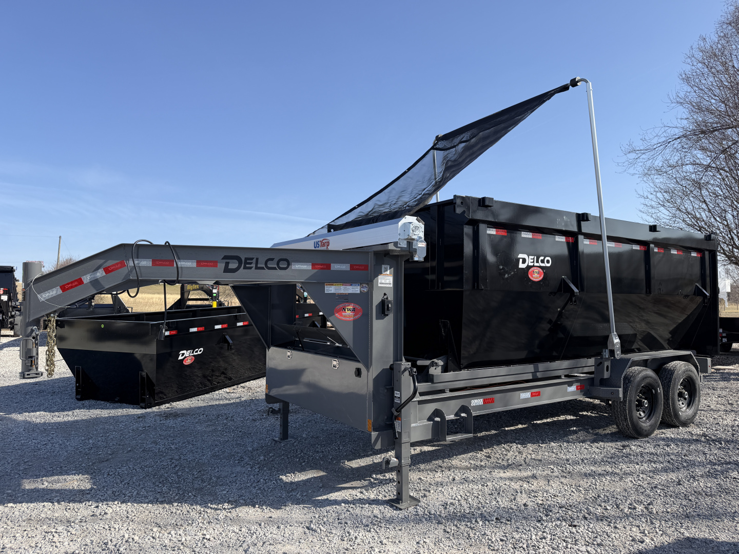 New 2026 Delco Trailers Delco R3 Roll Off Dumpster Dump Trailer