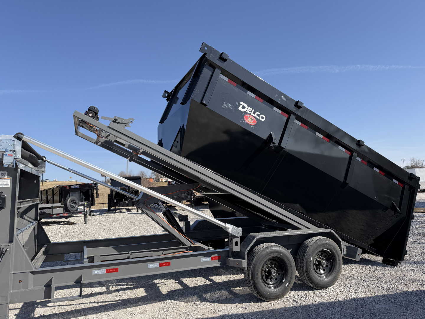 New 2026 Delco Trailers Delco R3 Roll Off Dumpster Dump Trailer