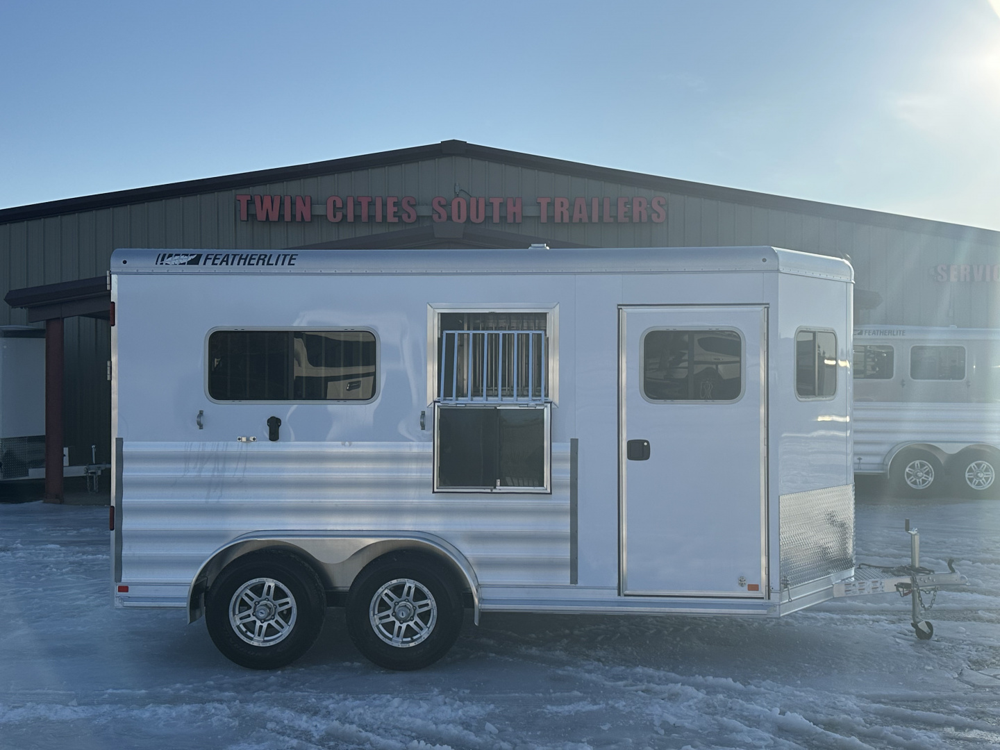 New 2026 Featherlite 2 Horse Bumper Pull Straight Load Horse Trailer