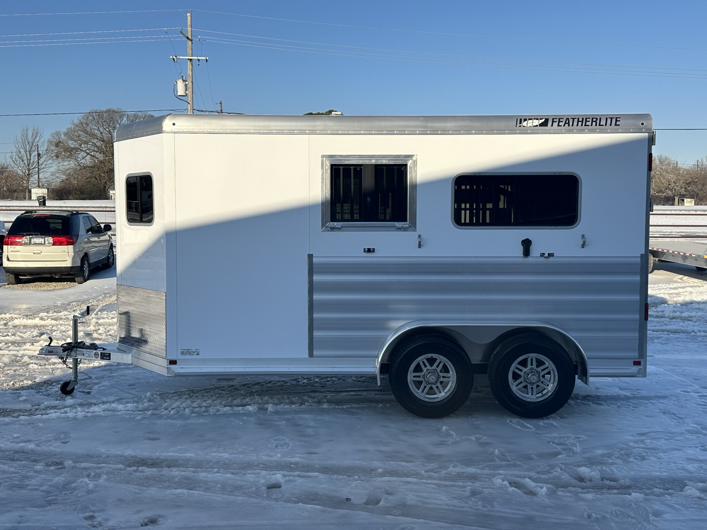New 2026 Featherlite 2 Horse Bumper Pull Straight Load Horse Trailer