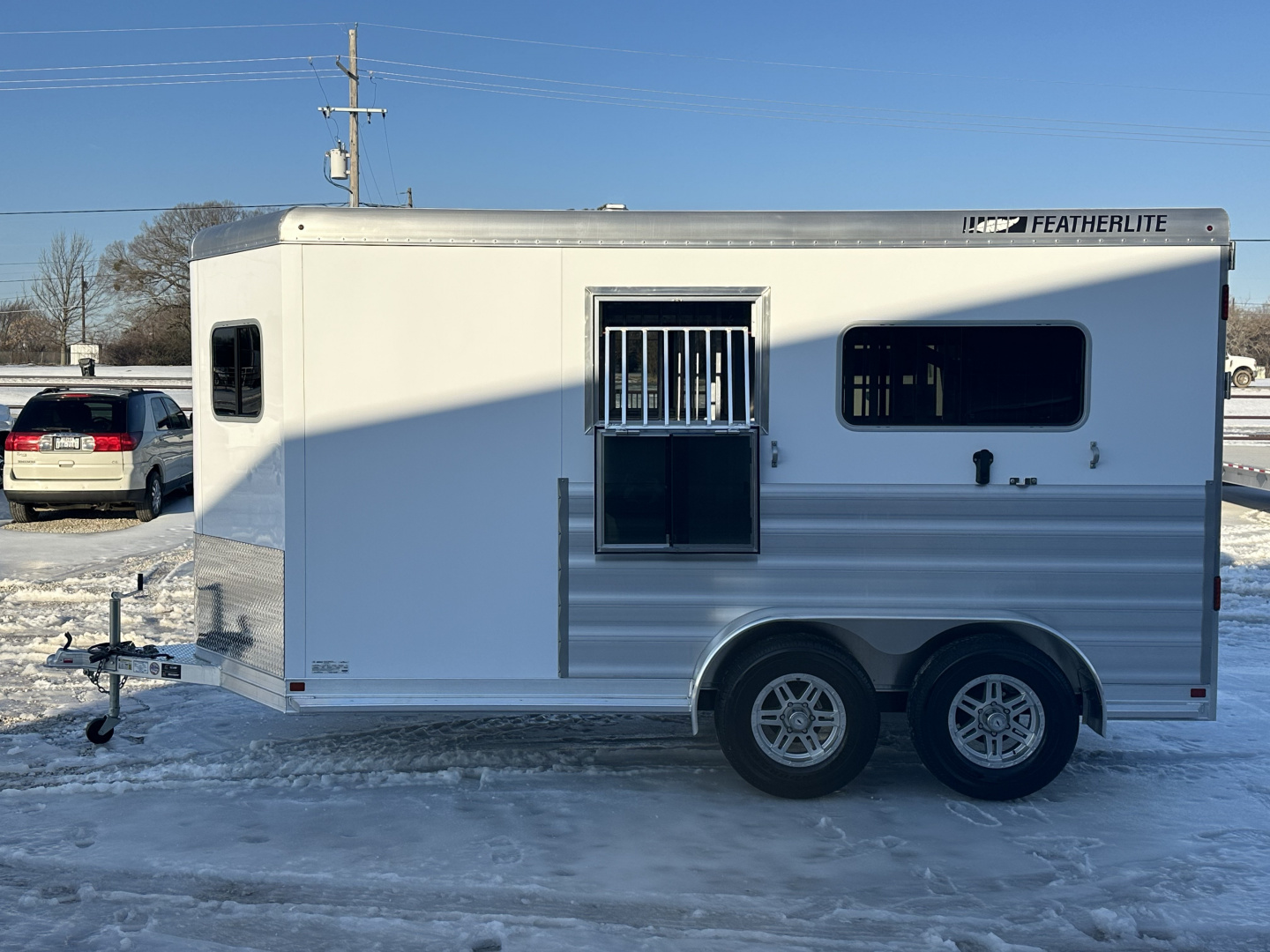 New 2026 Featherlite 2 Horse Bumper Pull Straight Load Horse Trailer