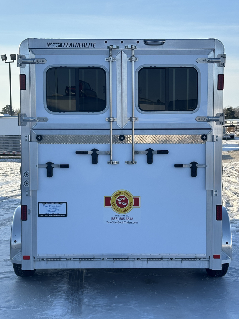 New 2026 Featherlite 2 Horse Bumper Pull Straight Load Horse Trailer