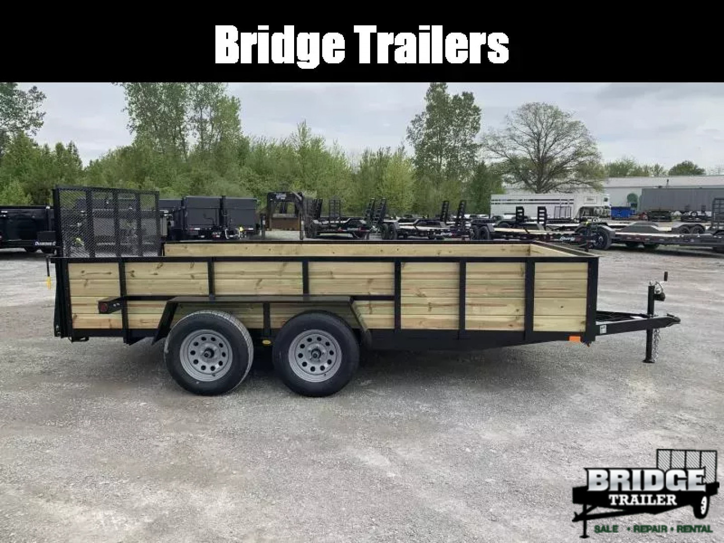 New 2026 AMO A9614TBXGWN (82" x 14') 7K Tandem Highside Utility Trailer