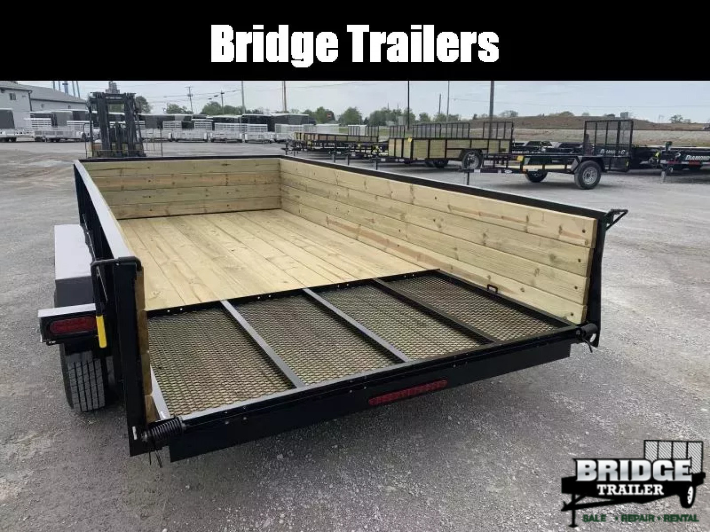 New 2026 AMO A9614TBXGWN (82" x 14') 7K Tandem Highside Utility Trailer