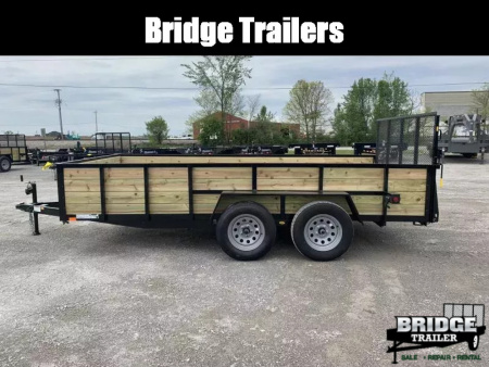 New 2026 AMO A9614TBXGWN (82" x 14') 7K Tandem Highside Utility Trailer