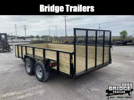 New 2026 AMO A9614TBXGWN (82" x 14') 7K Tandem Highside Utility Trailer