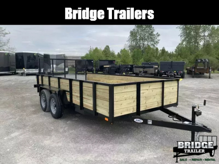 New 2026 AMO A9614TBXGWN (82" x 14') 7K Tandem Highside Utility Trailer