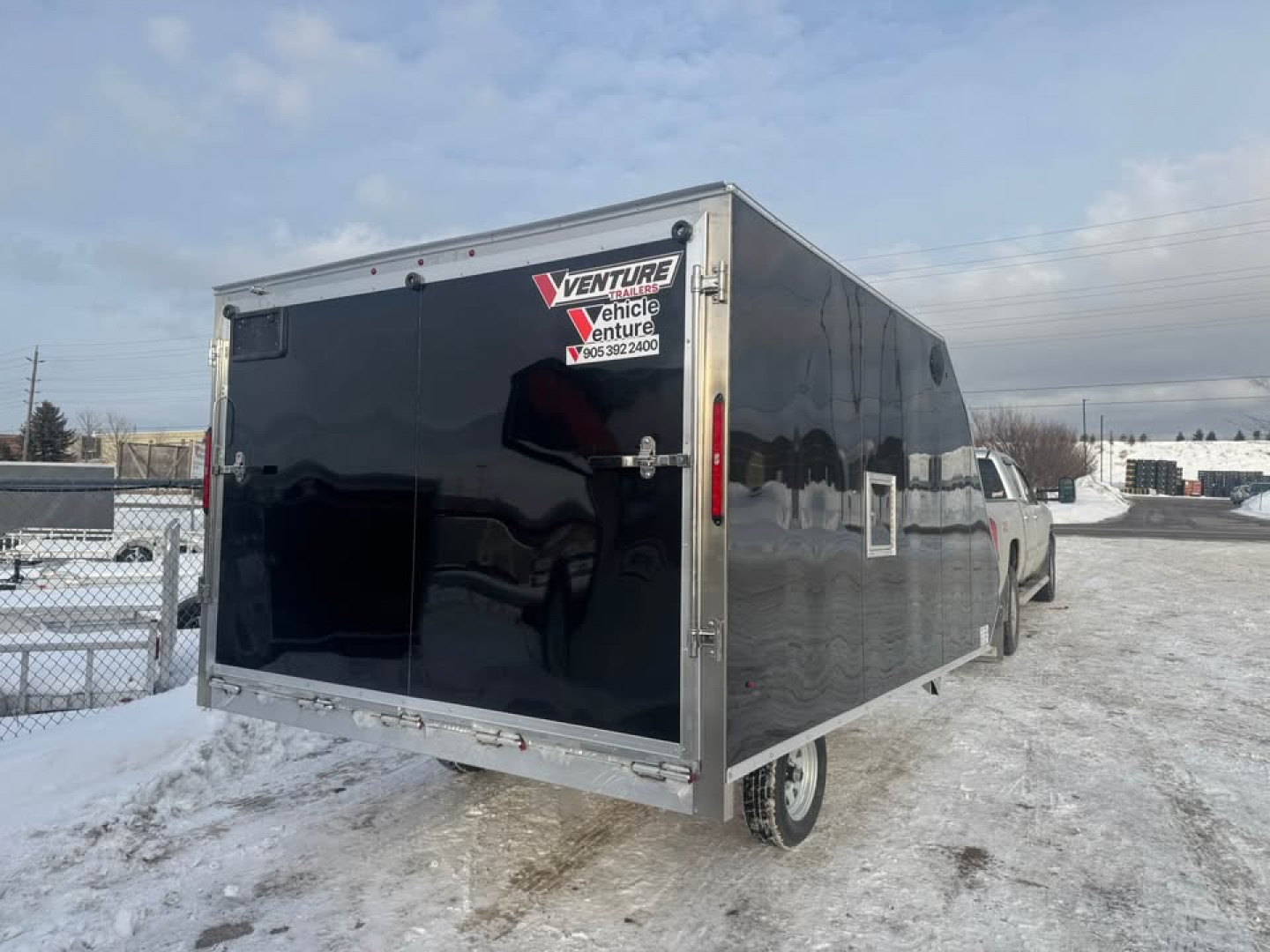 New 2026 101inches x 12ft Hybrid Snowmobile Enclosed Trailer