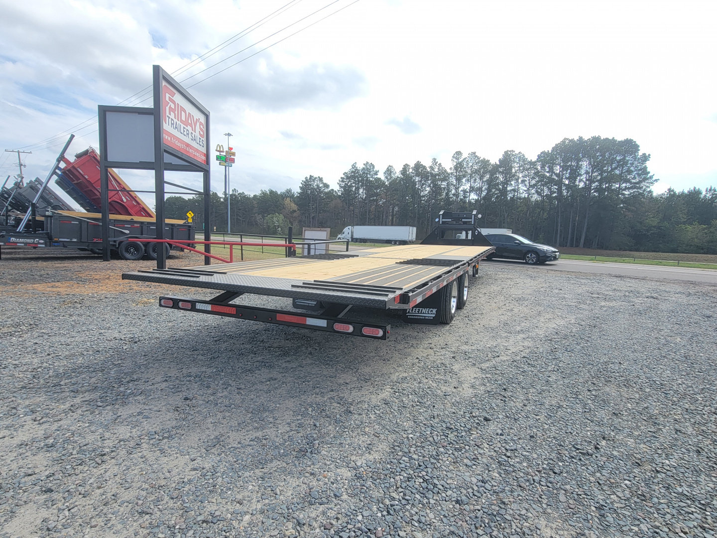 New 2026 Diamond C Trailers FMAX212 35'x102" Hydraulic Dovetail Pacesetter Edition Equipment Trailer