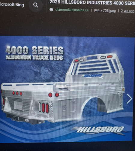 New 2026 Hillsboro 4000 Alum 9ft Truck Bed