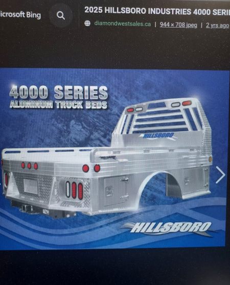 New 2026 Hillsboro 4000 Alum 9ft Truck Bed