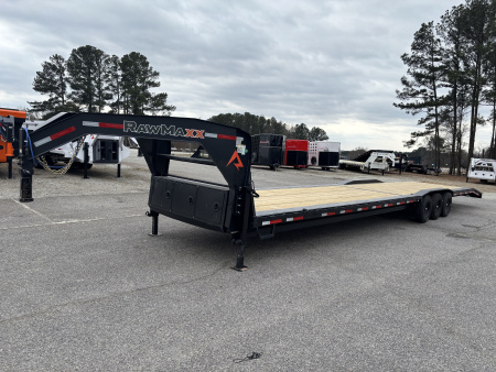 New 2026 RawMaxx LDX 102X44 Flatbed Trailer / CHAIN RACK / 14 PLY TIRES / 21K GVWR