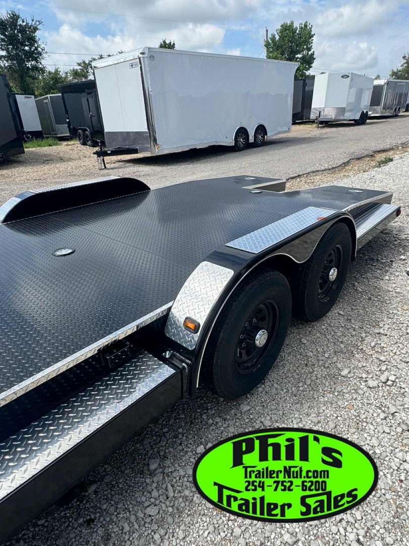 New 102 Ironworks 24' CHALLENGER EQUIPMENT HAULER 5200 LB AXLES SPLIT TAIL Equipment Trailer OPEN CAR HAULER