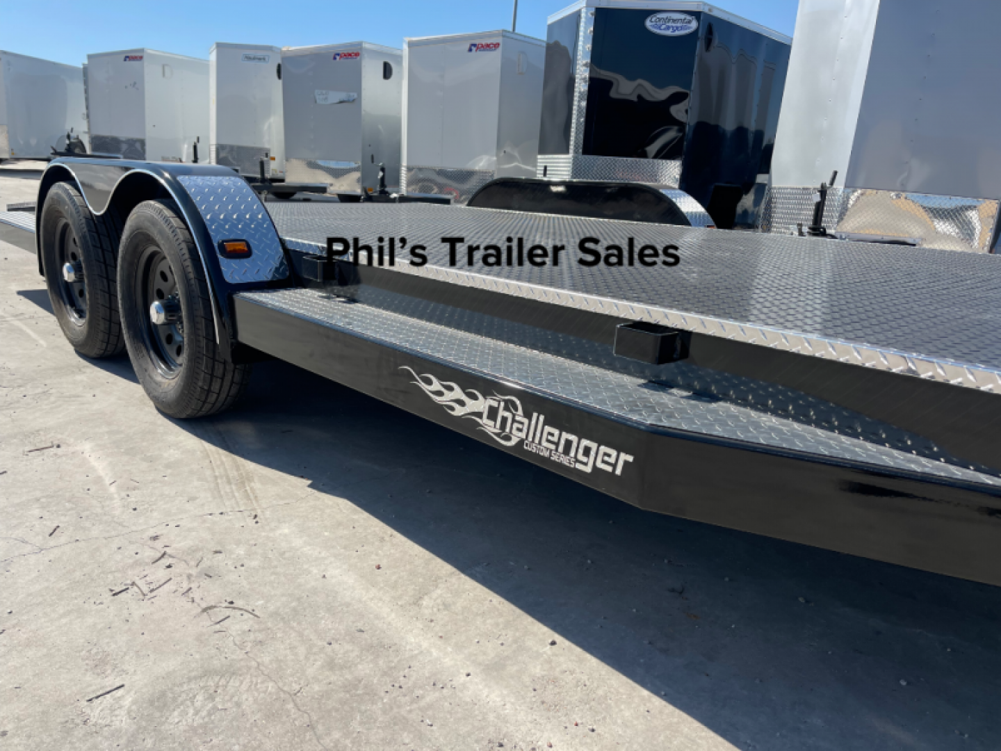 New 102 Ironworks 24' CHALLENGER EQUIPMENT HAULER 5200 LB AXLES SPLIT TAIL Equipment Trailer OPEN CAR HAULER