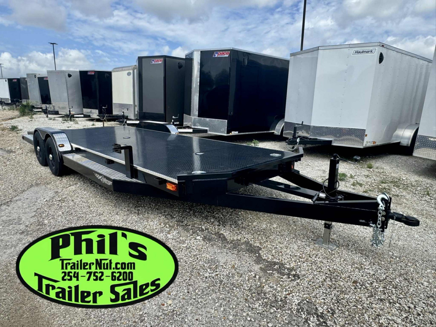 New 102 Ironworks 24' CHALLENGER EQUIPMENT HAULER 5200 LB AXLES SPLIT TAIL Equipment Trailer OPEN CAR HAULER
