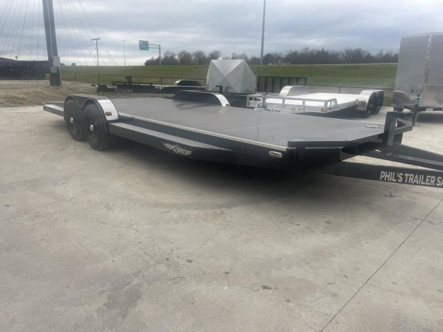 New 102 Ironworks 24' CHALLENGER EQUIPMENT HAULER 5200 LB AXLES SPLIT TAIL Equipment Trailer OPEN CAR HAULER