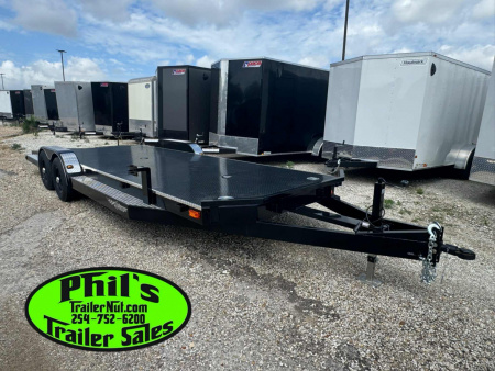 New 102 Ironworks 24' CHALLENGER EQUIPMENT HAULER 5200 LB AXLES SPLIT TAIL Equipment Trailer OPEN CAR HAULER